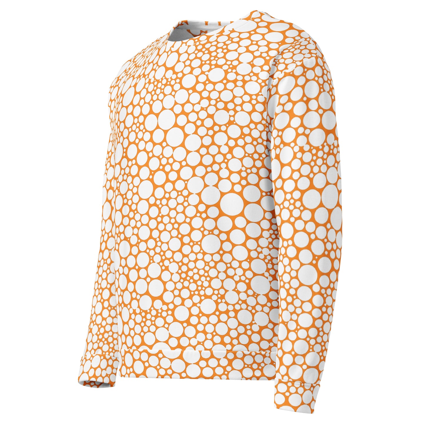 Unisex Sweatshirt - White Dots on Orange