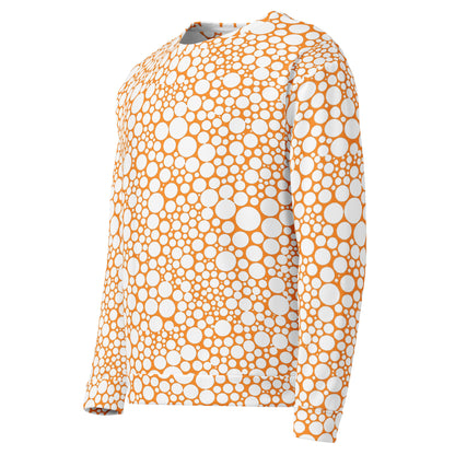 Unisex Sweatshirt - White Dots on Orange