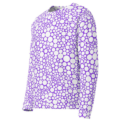 Unisex Sweatshirt - White Dots on Purple