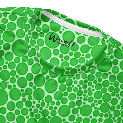 Unisex Sweatshirt - Green Dots on Neon Green