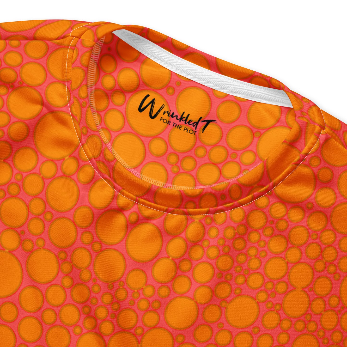 Unisex Sweatshirt - Orange Dots on Pink