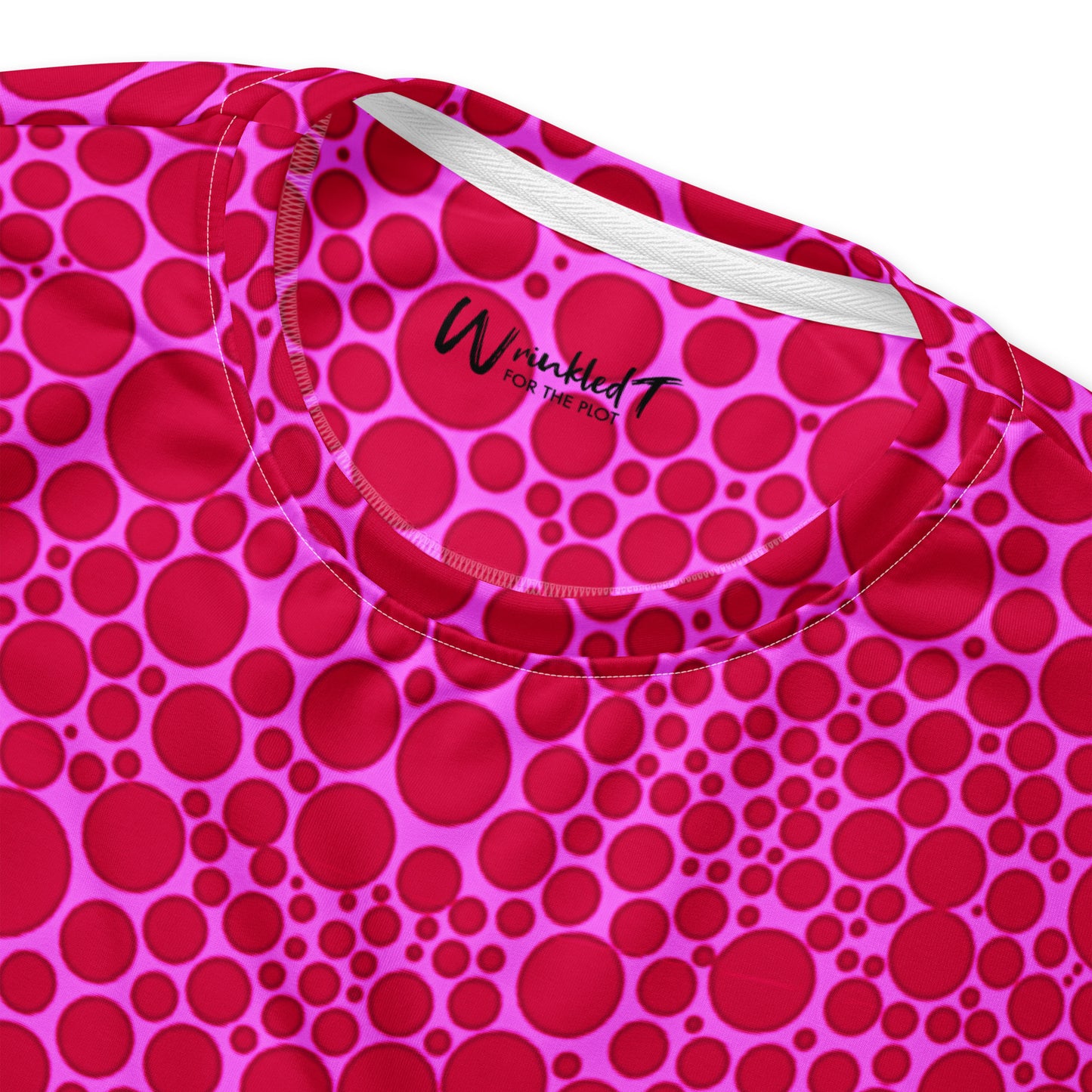 Unisex Sweatshirt - Red Dots on Pink