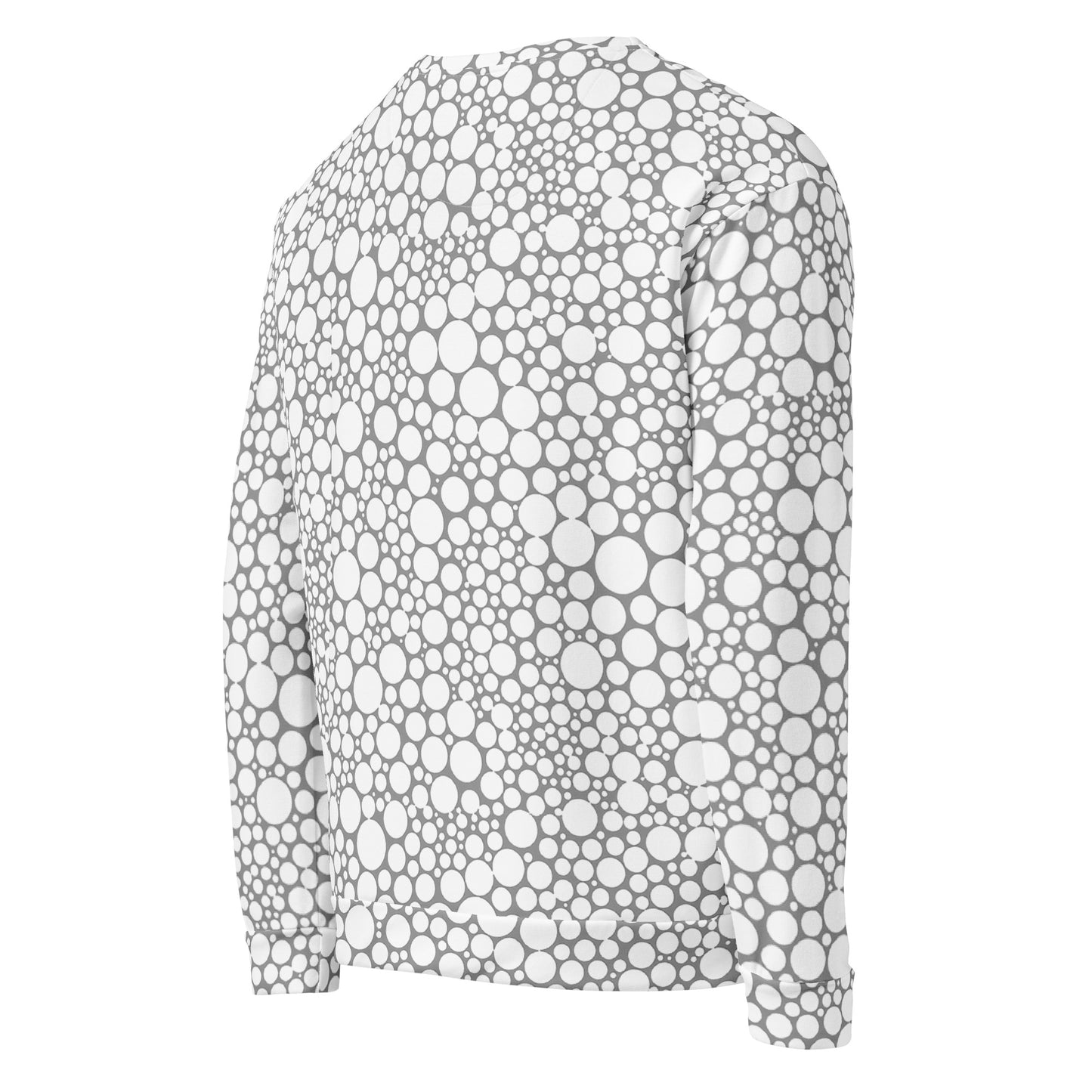 Unisex Sweatshirt - White Dots on Gray