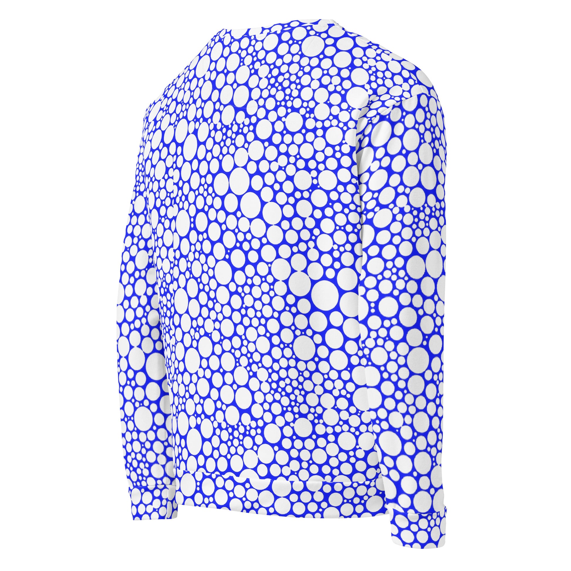 Unisex Sweatshirt - White Dots on Midnight Blue