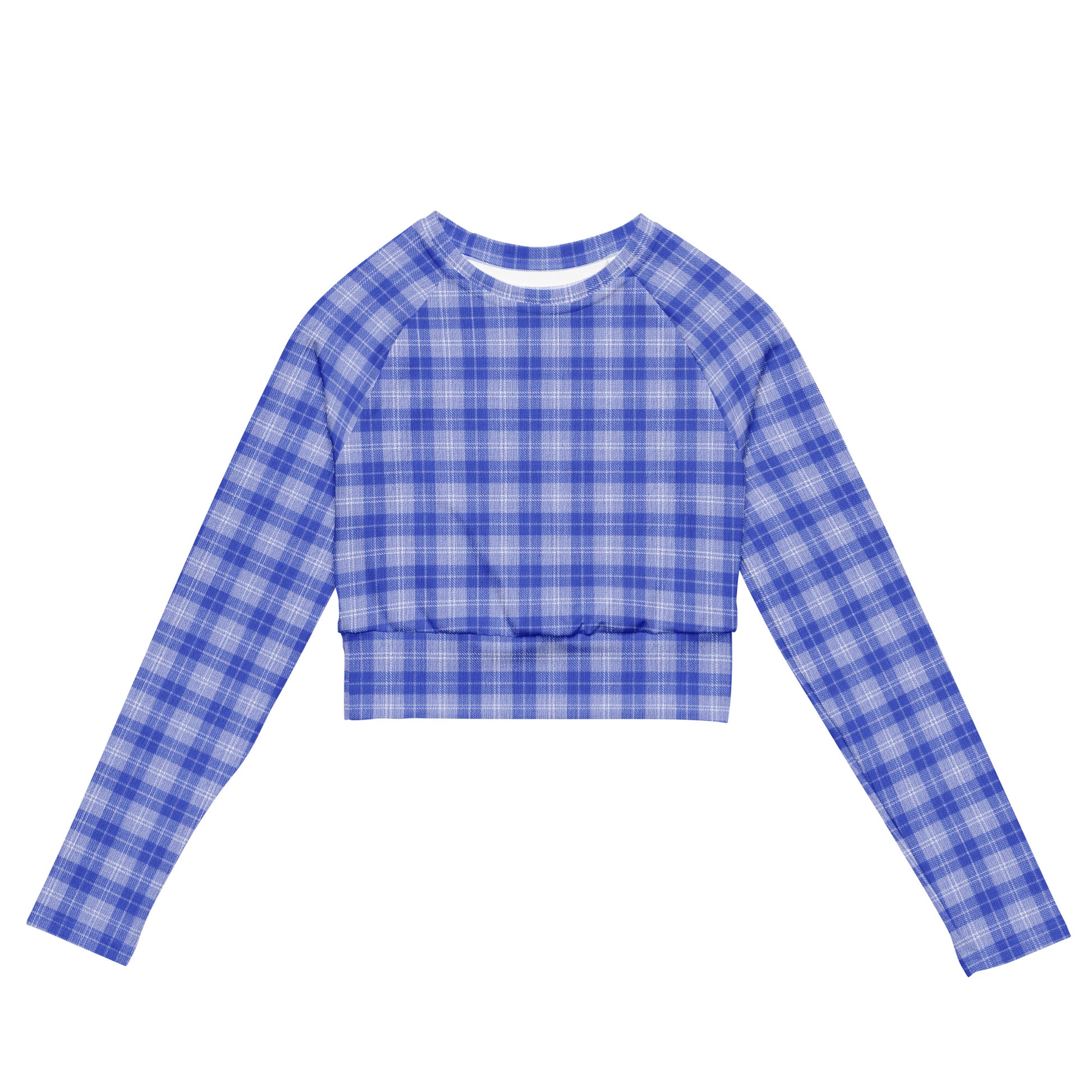 long sleeve crop top midnight blue