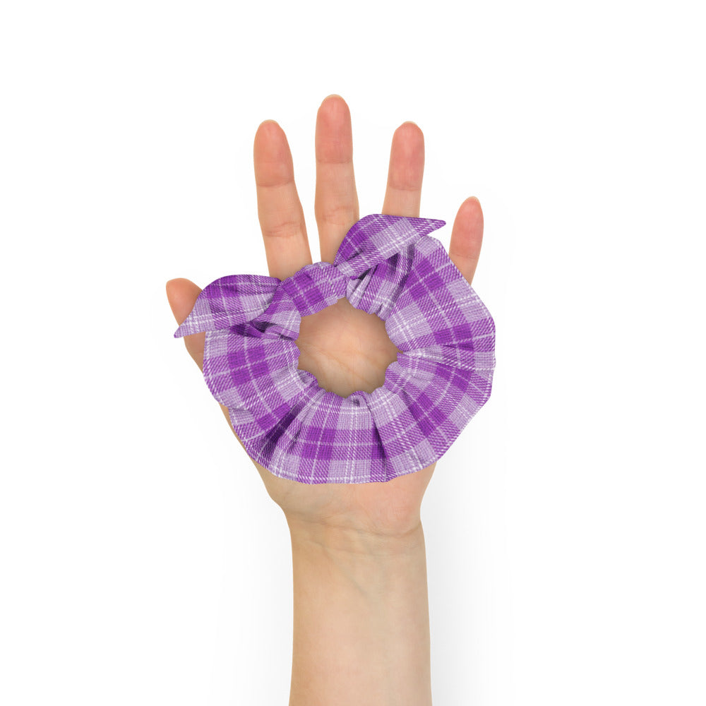 Purple Pop Scrunchie with Bow