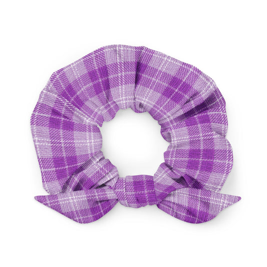 Purple Pop Scrunchie with Bow