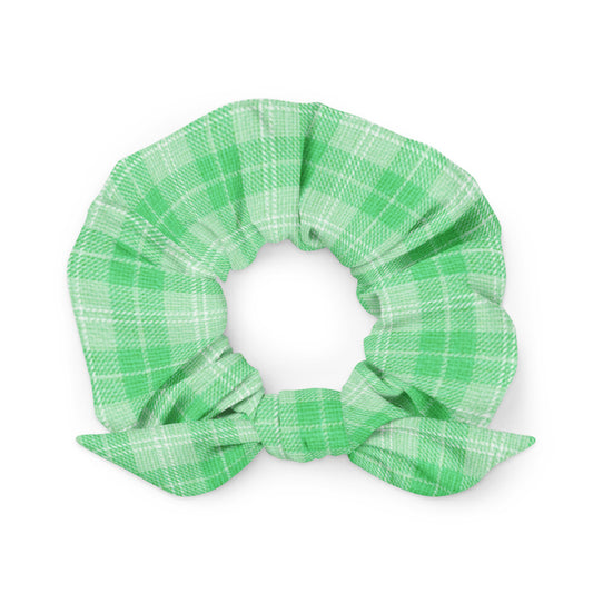 Neon Lime Scrunchie with Bow