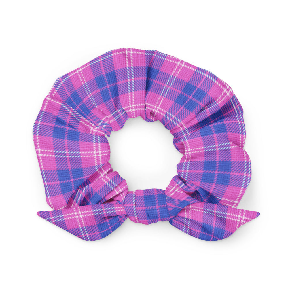 Purple and Indigo Scrunchie with bow