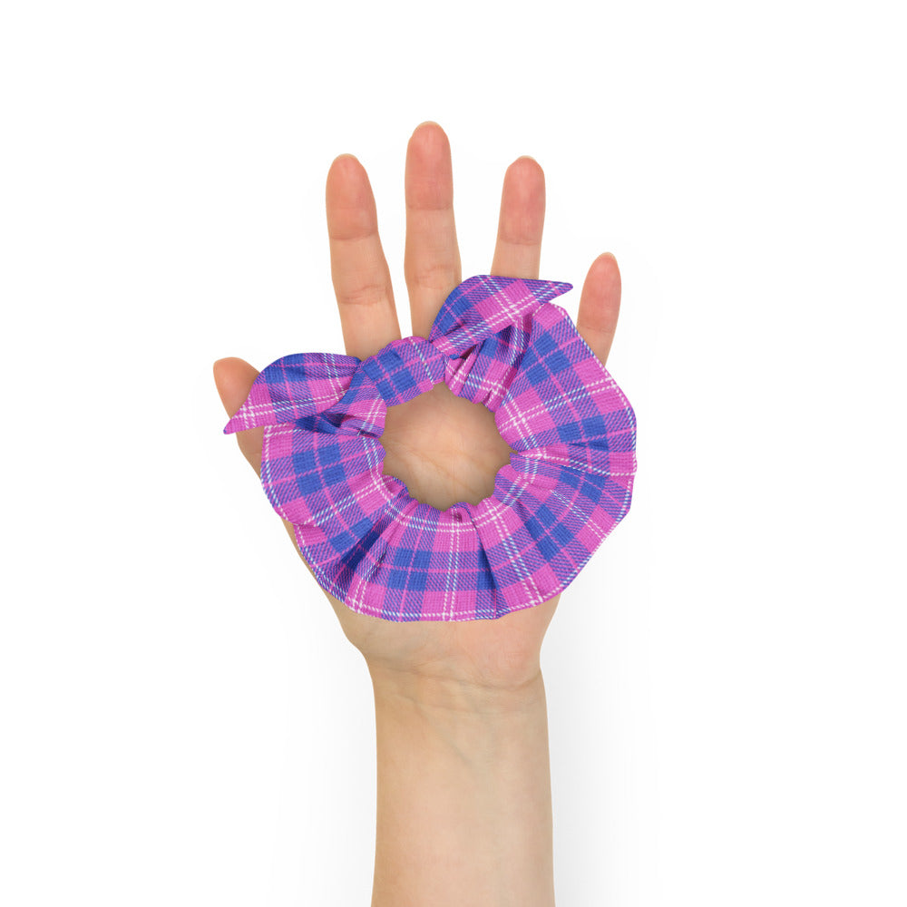 Purple and Indigo Scrunchie with bow