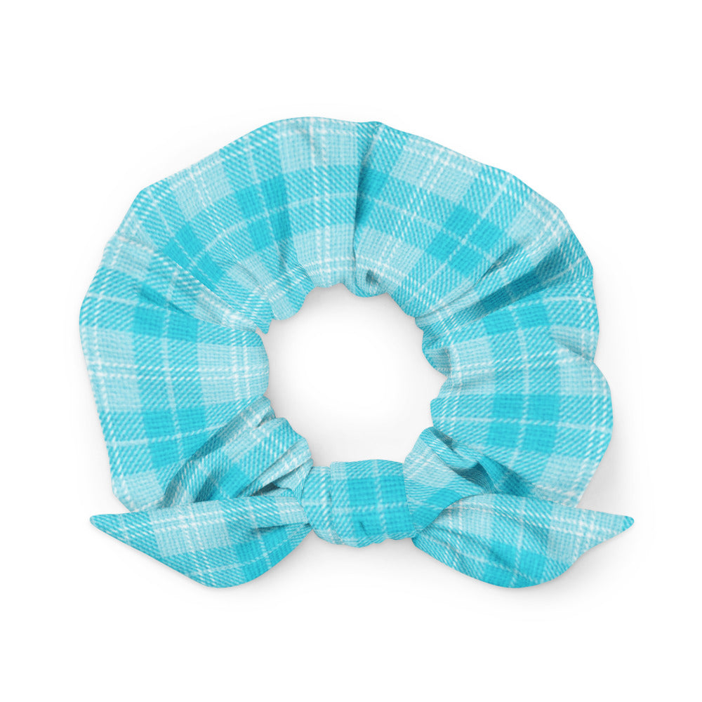 Electric Blue Scrunchie with bow