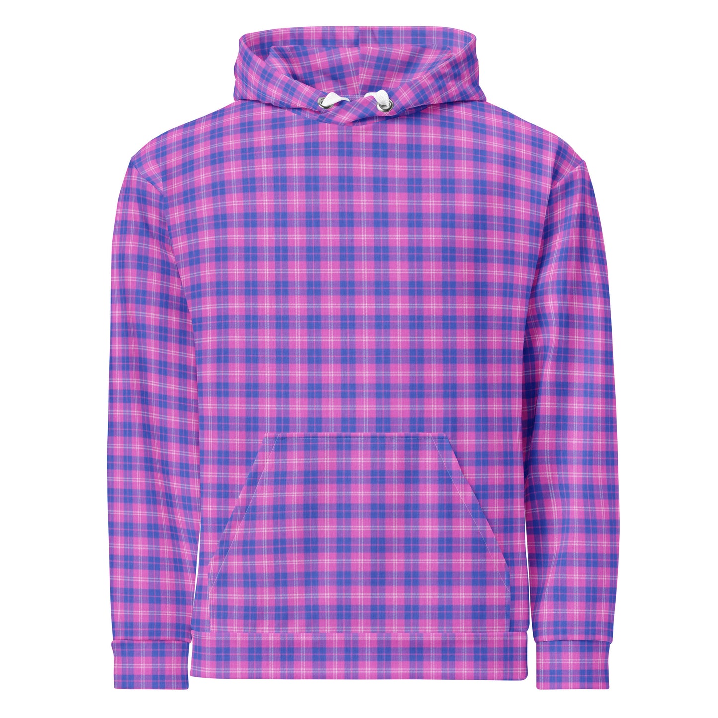 unisex hoodie indigo & pink