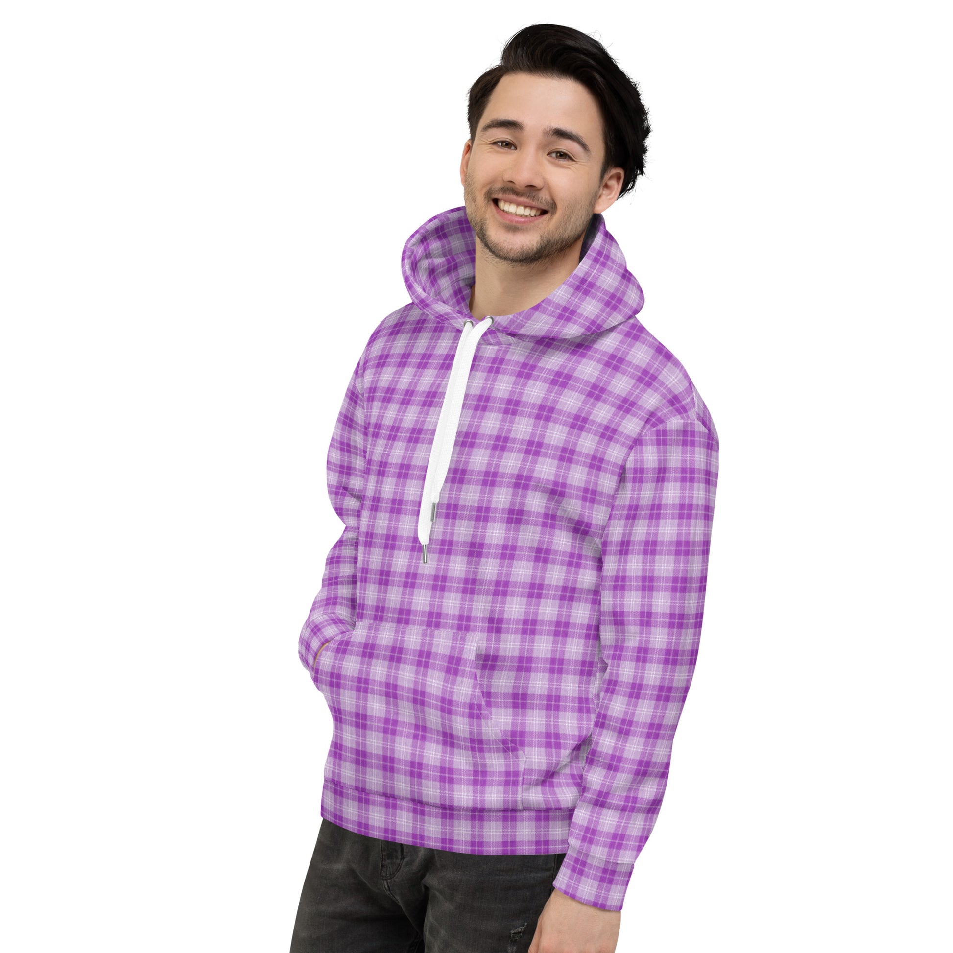 unisex hoodie purple pop