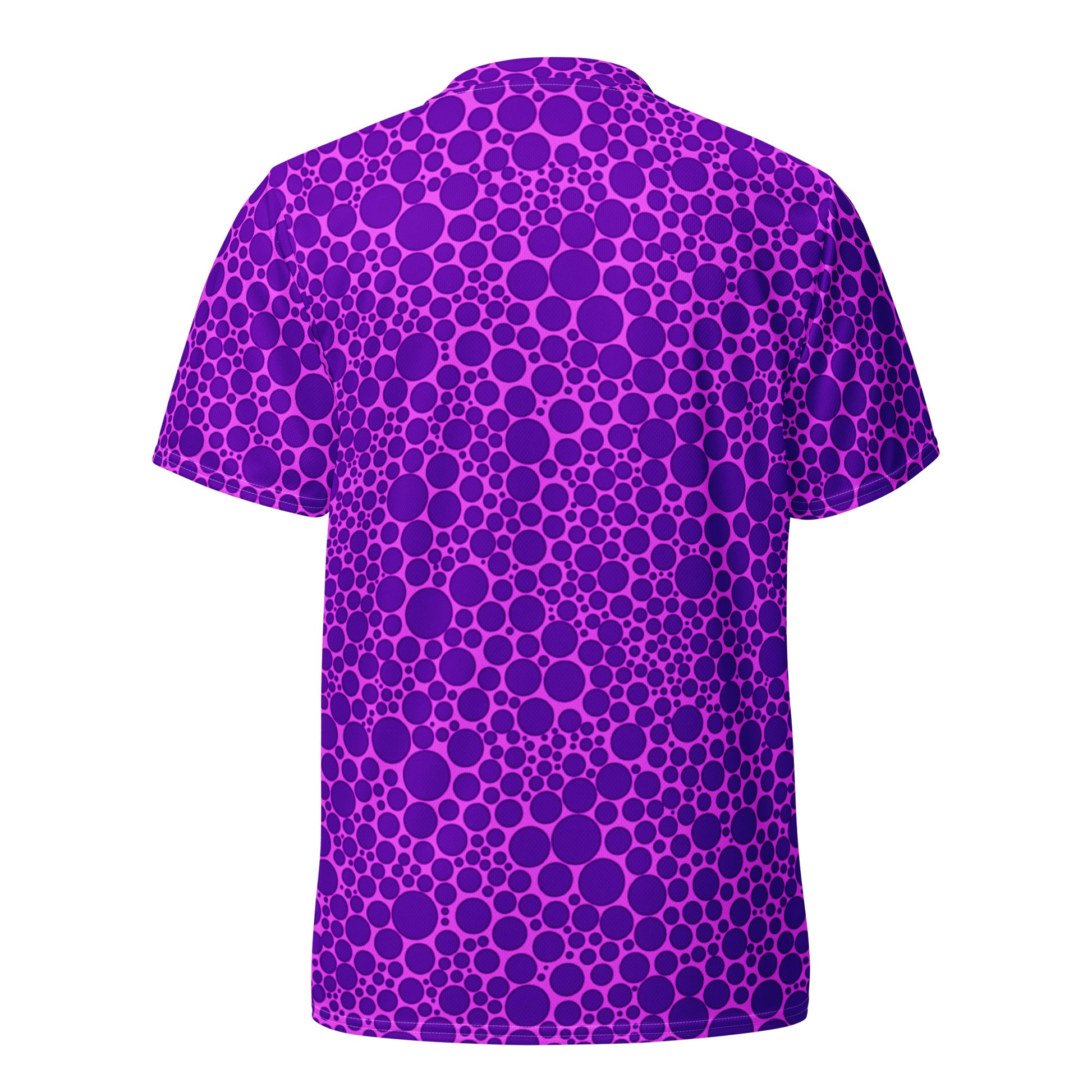 Unisex Sports Jersey - Purple on Pink Dots