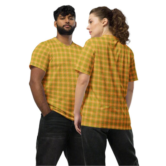 unisex sports jersey orange and green