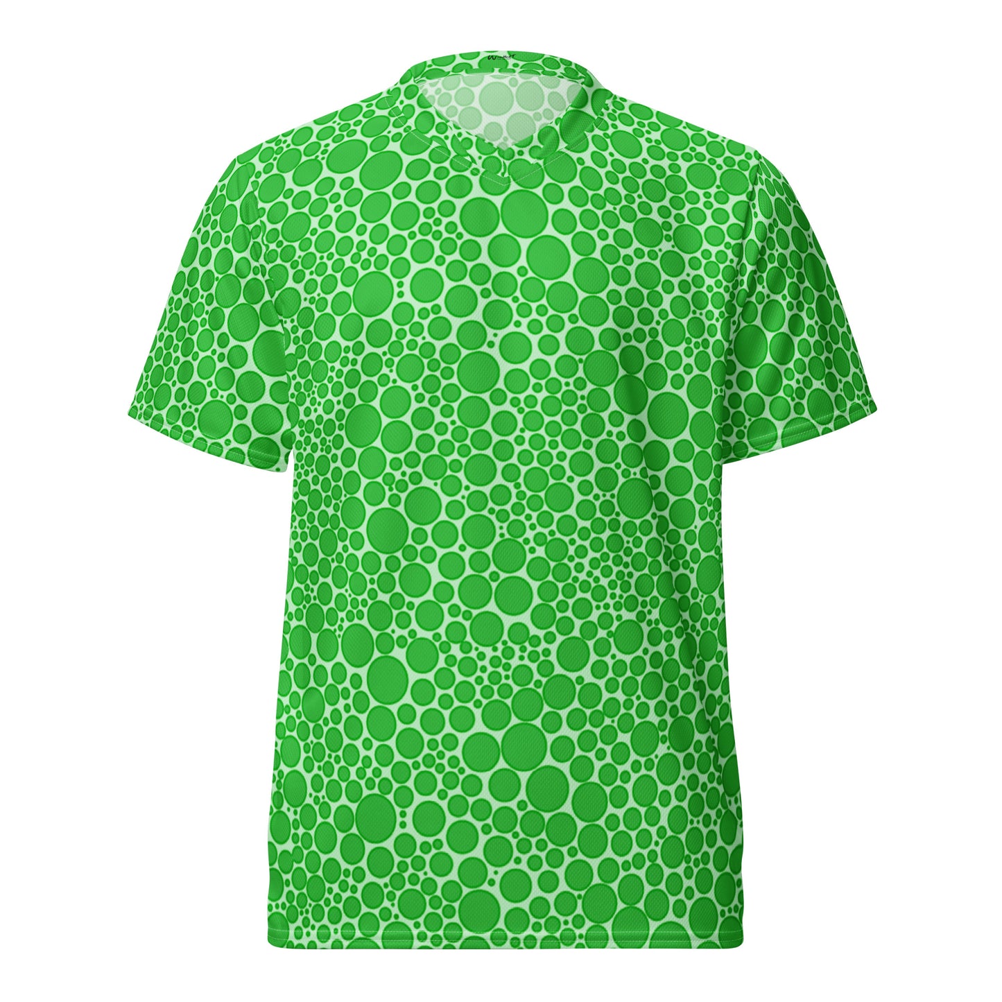 Unisex Sports Jersey - Neon Green Dots