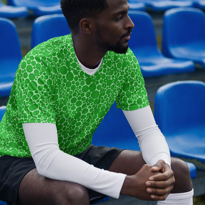 Unisex Sports Jersey - Neon Green Dots