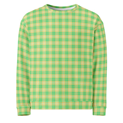 unisex sweatshirt green and yellow