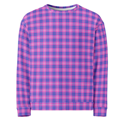 unisex sweatshirt indigo & pink