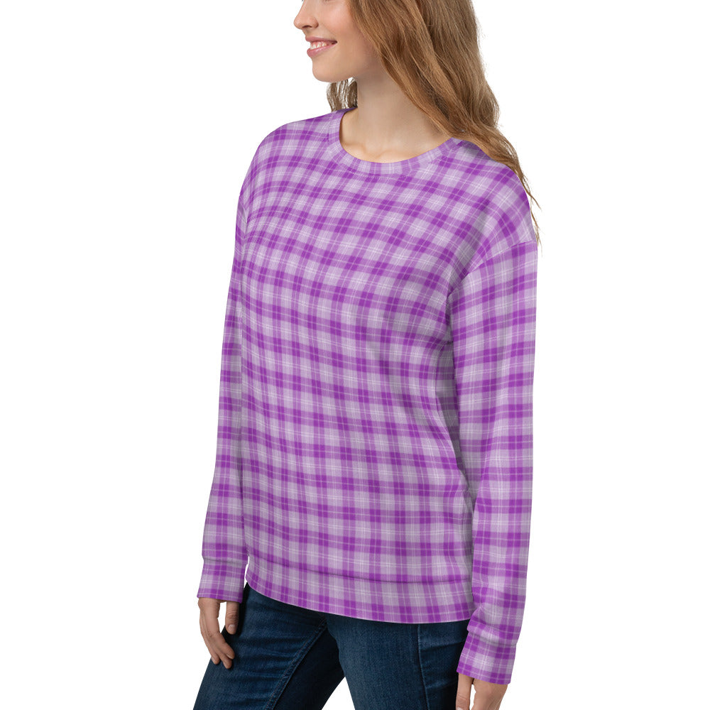 unisex sweatshirt purple pop