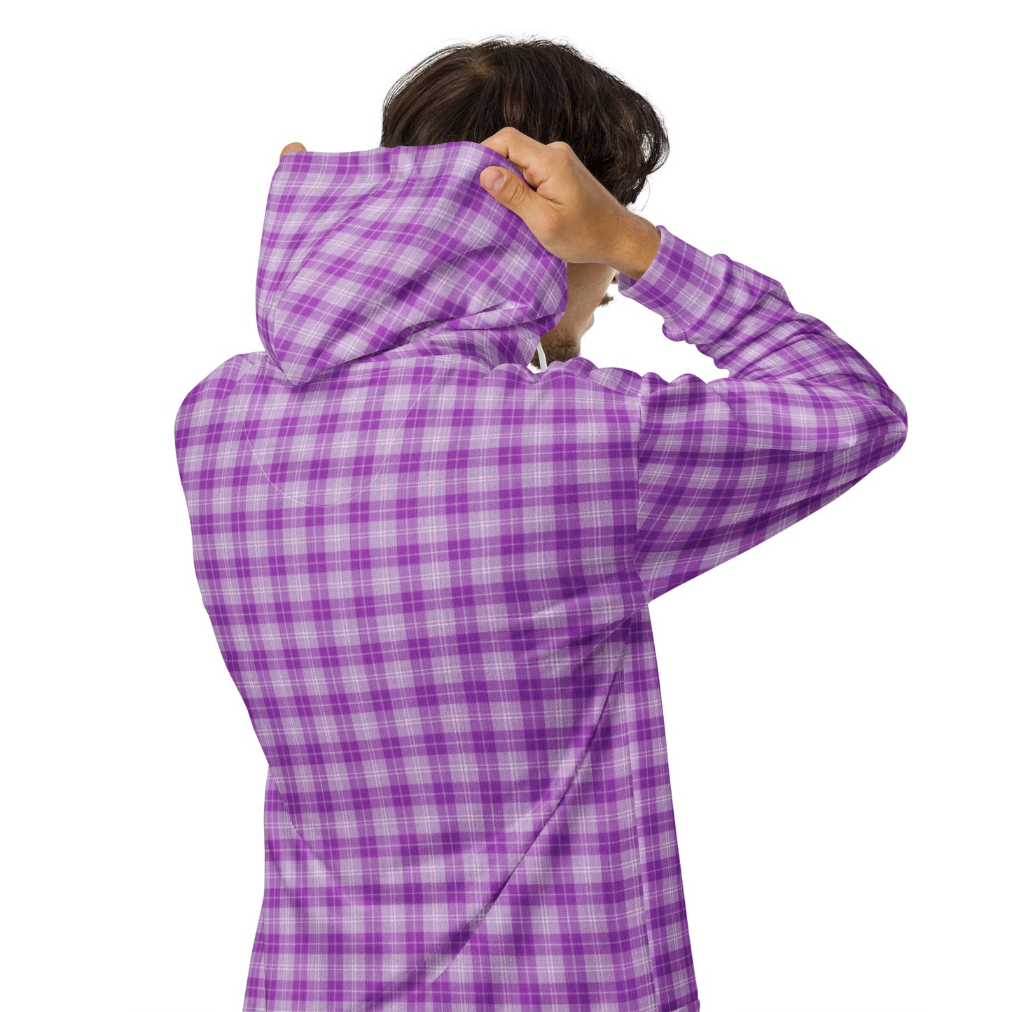 unisex zip hoodie purple pop