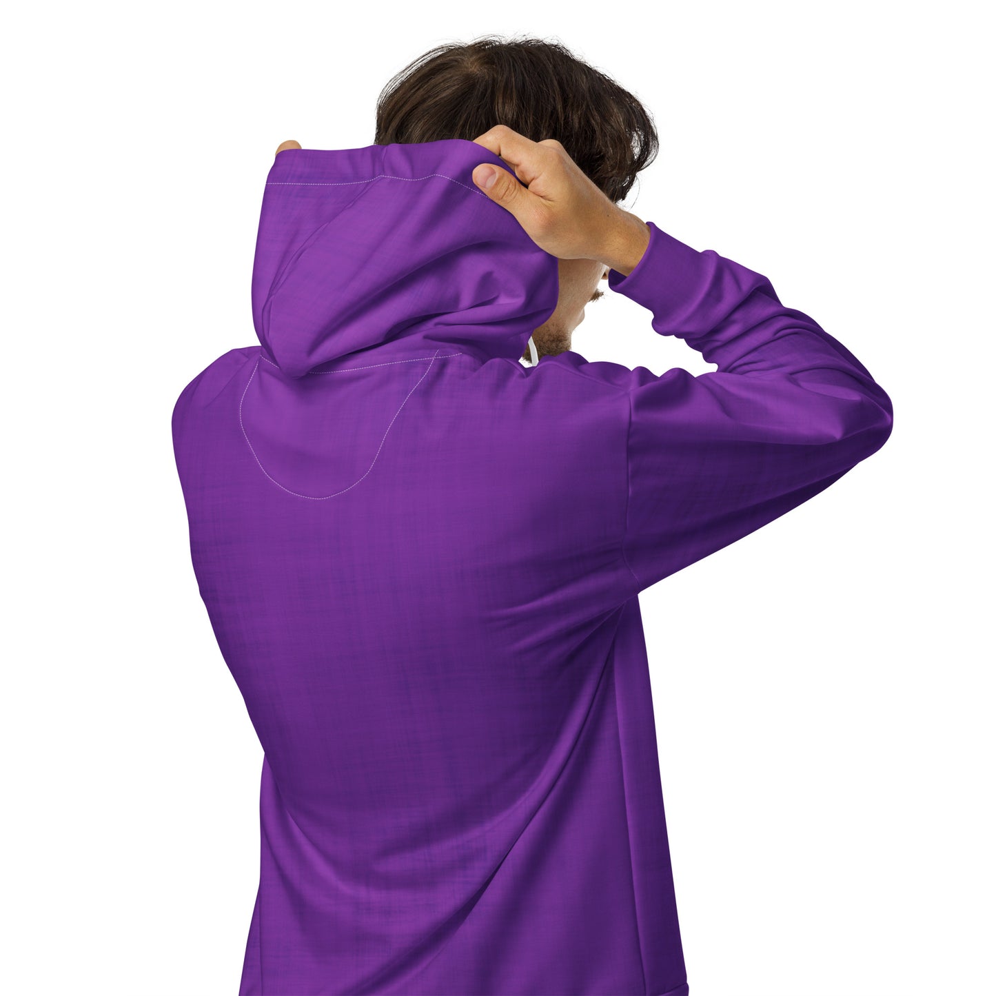 Color Pop Unisex Zip Hoodie - Purple Pop