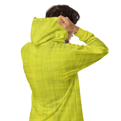 Color Pop Unisex Zip Hoodie - Zesty Lemon