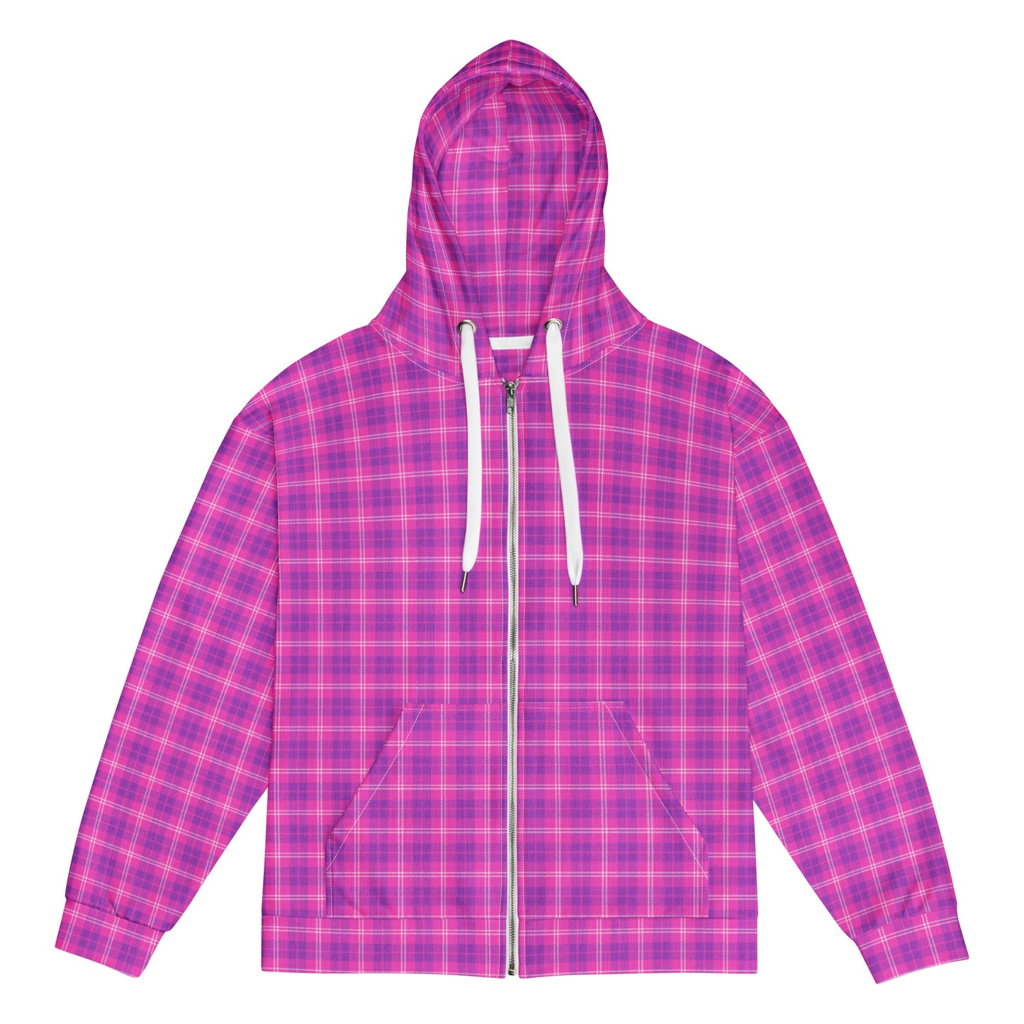 unisex zip hoodie purple and indigo