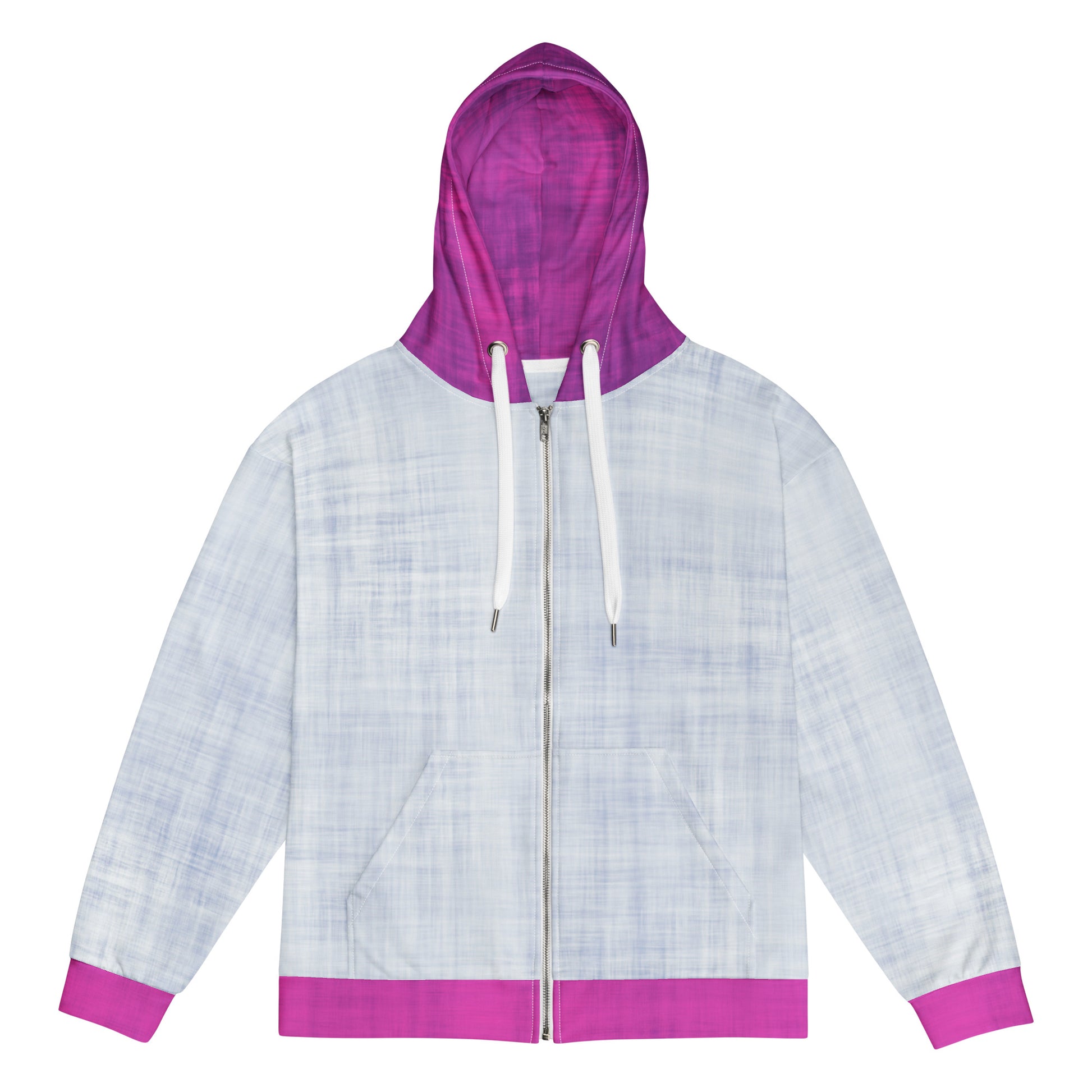 unisex zip hoodie cyber pink