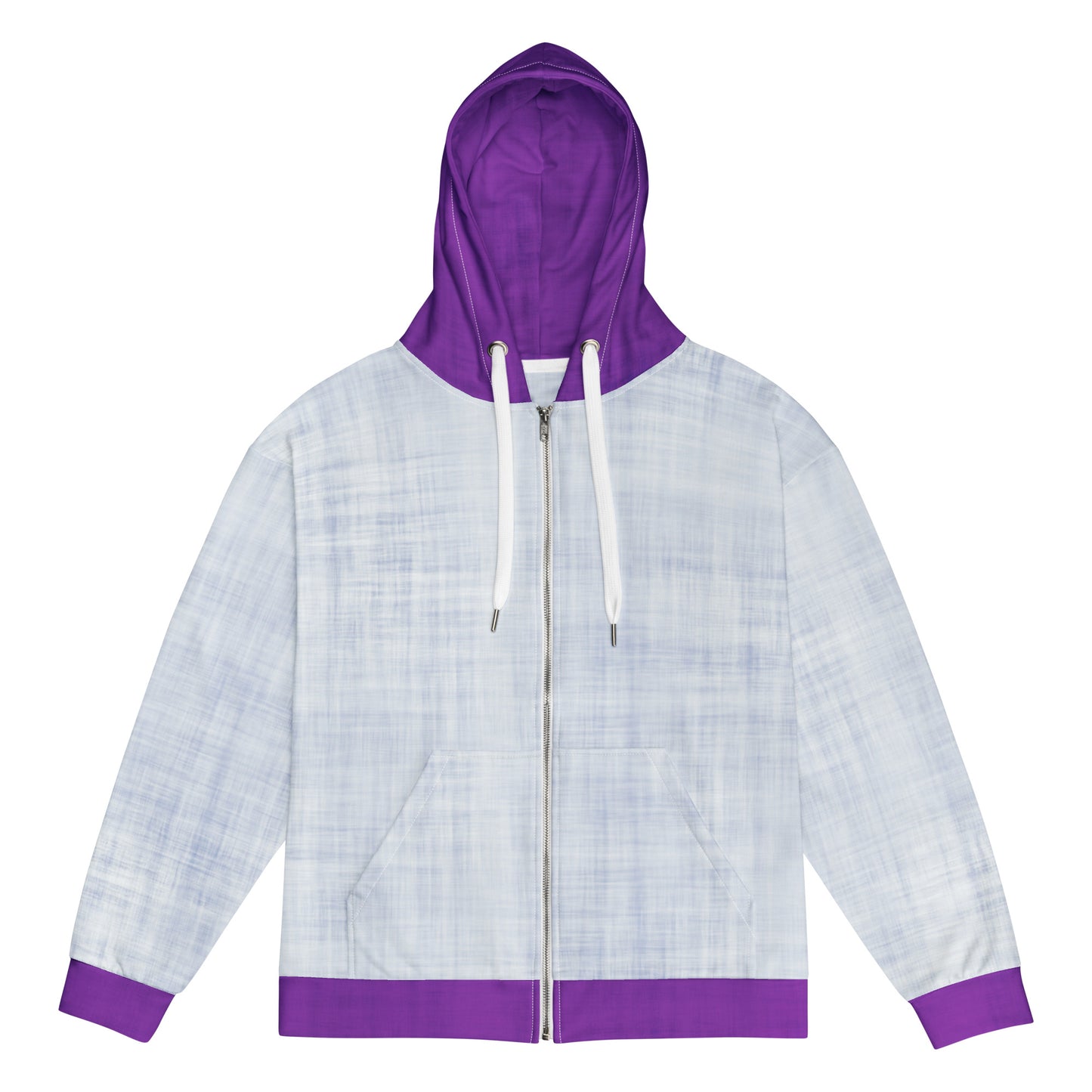 unisex zip hoodie purple pop