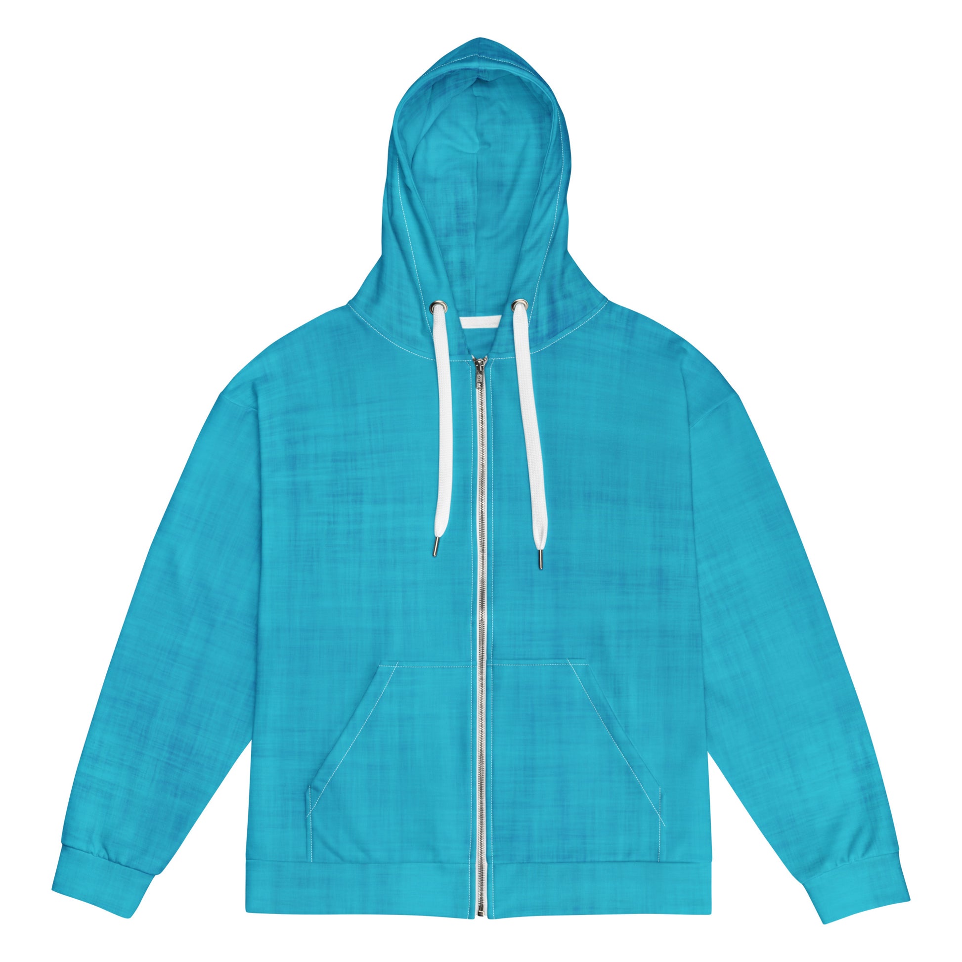 Color Pop Unisex Zip Hoodie - Electric Blue