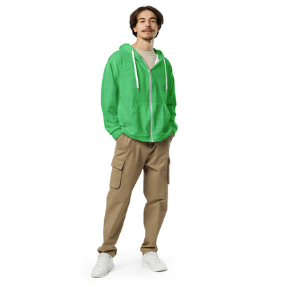 Color Pop Unisex Zip Hoodie - Neon Lime