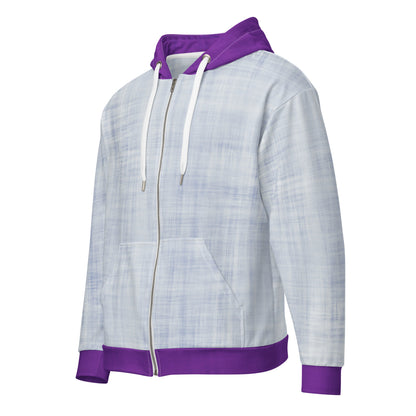 unisex zip hoodie purple pop