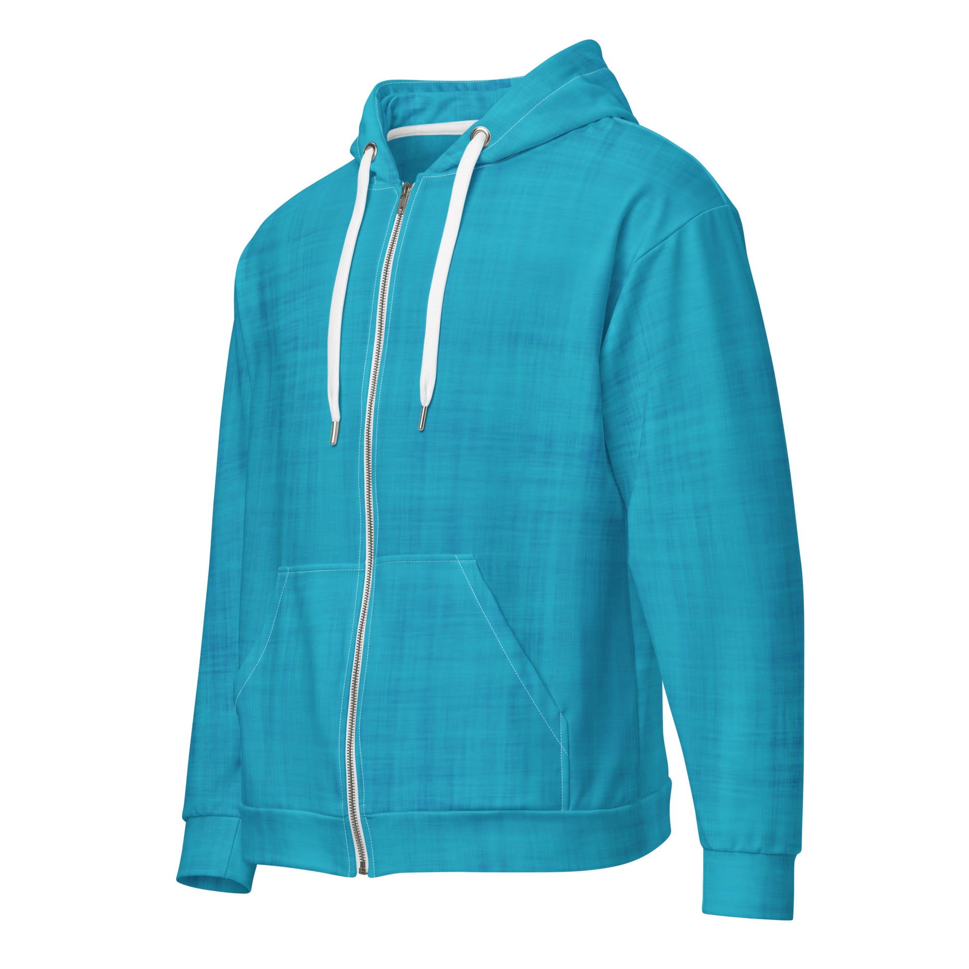 Color Pop Unisex Zip Hoodie - Electric Blue