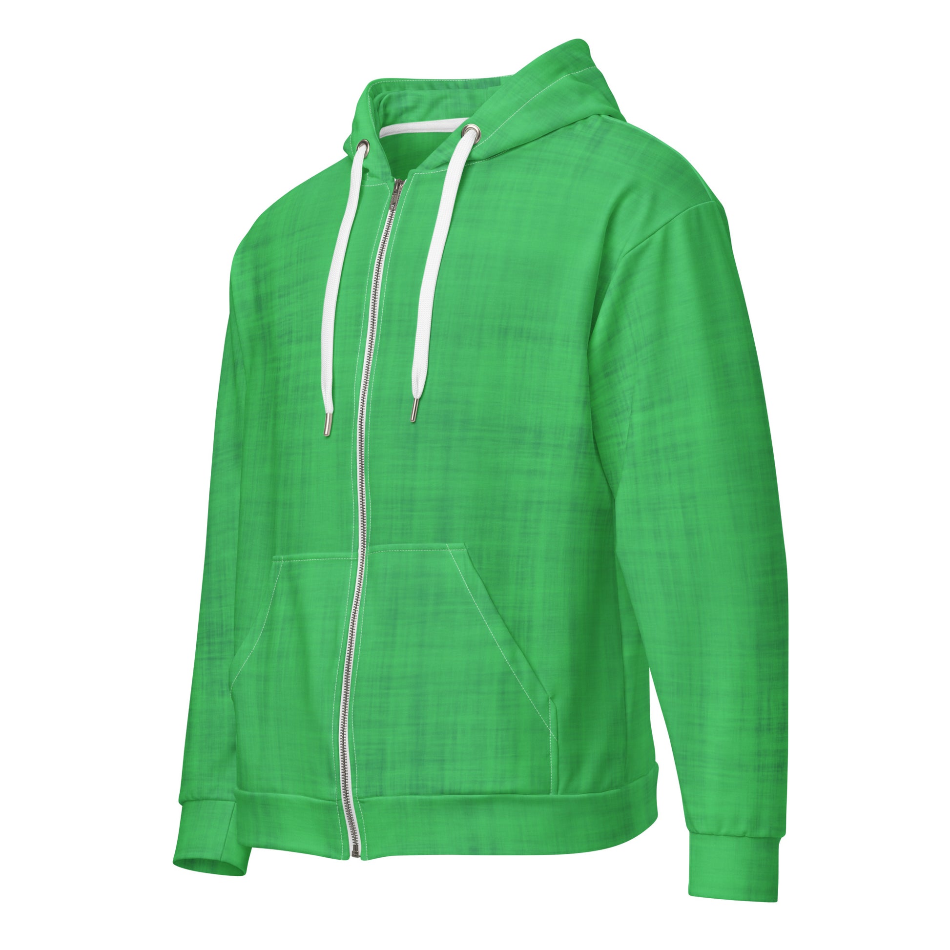 Color Pop Unisex Zip Hoodie - Neon Lime