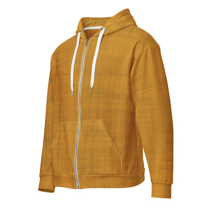 Color Pop Unisex Zip Hoodie - Orange Crush