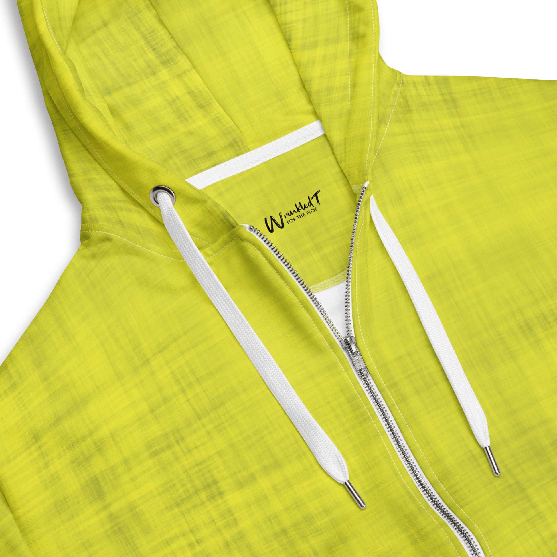 Color Pop Unisex Zip Hoodie - Zesty Lemon