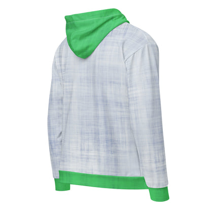 unisex zip hoodie neon lime