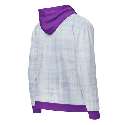 unisex zip hoodie purple pop