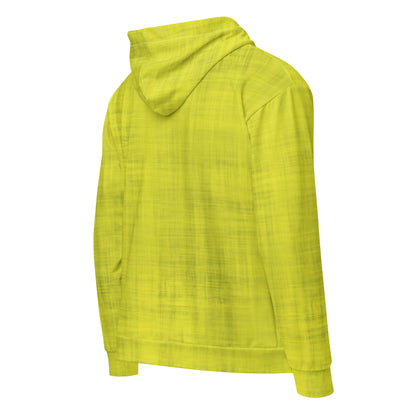 Color Pop Unisex Zip Hoodie - Zesty Lemon