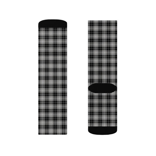 Poly Crew Socks - Black & White - product photo