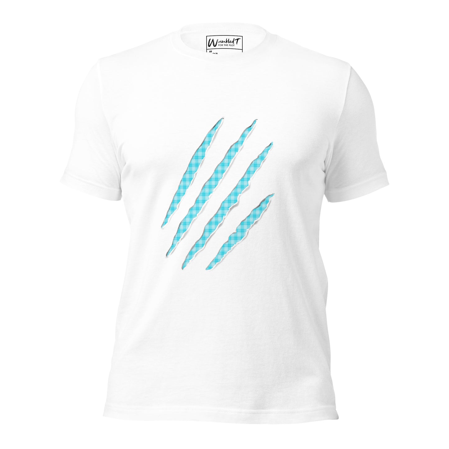 unisex claw t-shirt electric blue