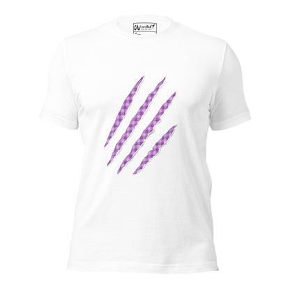 unisex claw t-shirt purple pop