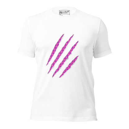 unisex claw t-shirt purple and indigo