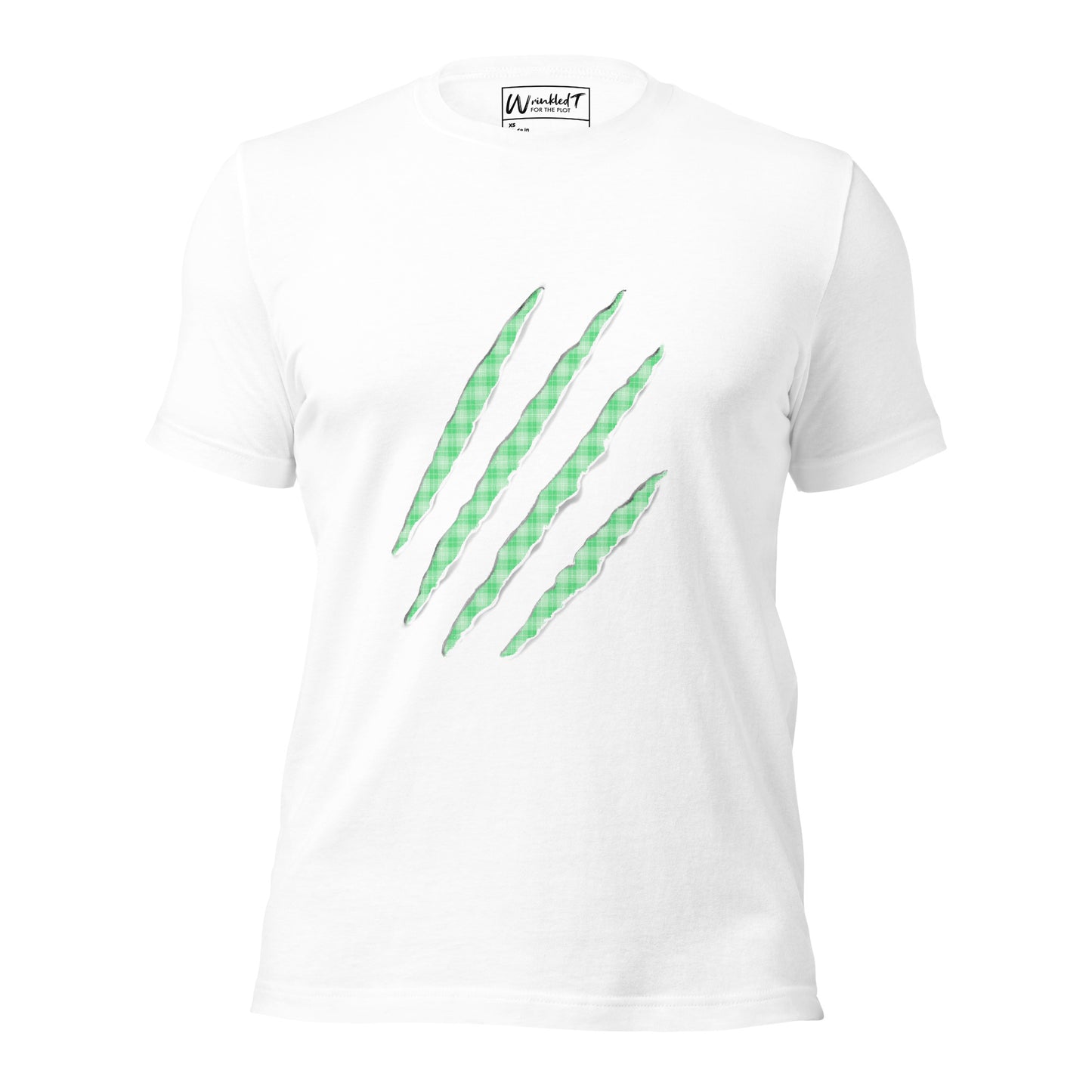 unisex claw t-shirt neon lime