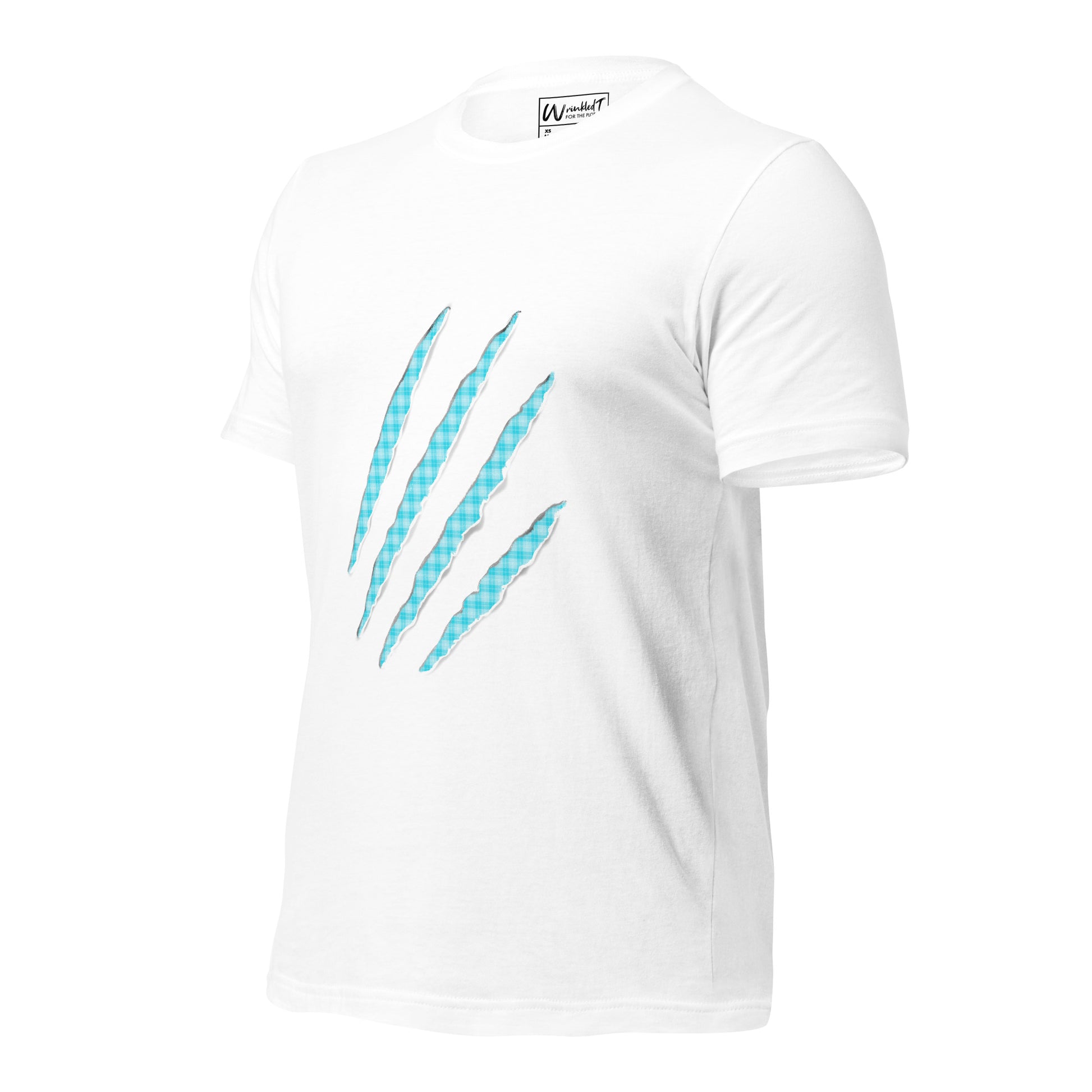 unisex claw t-shirt electric blue