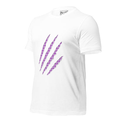 unisex claw t-shirt purple pop