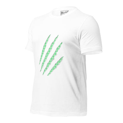 unisex claw t-shirt neon lime