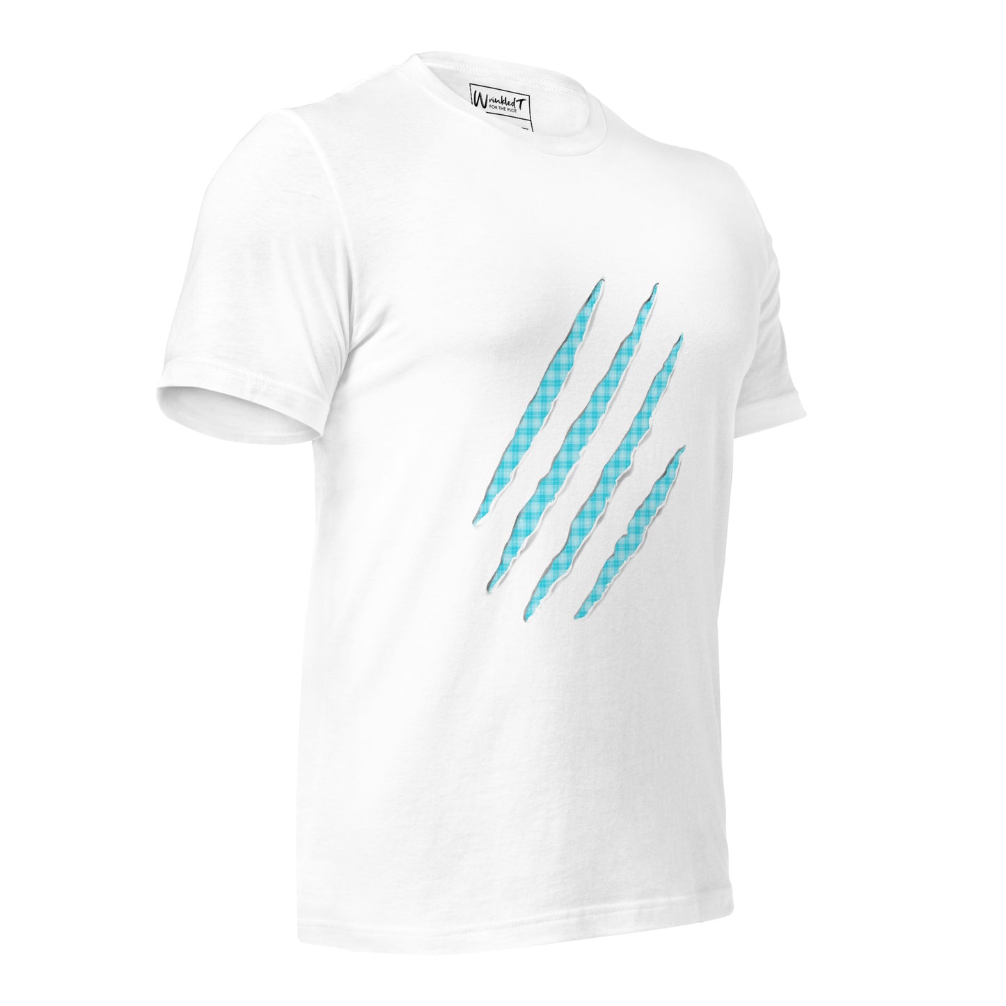 unisex claw t-shirt electric blue