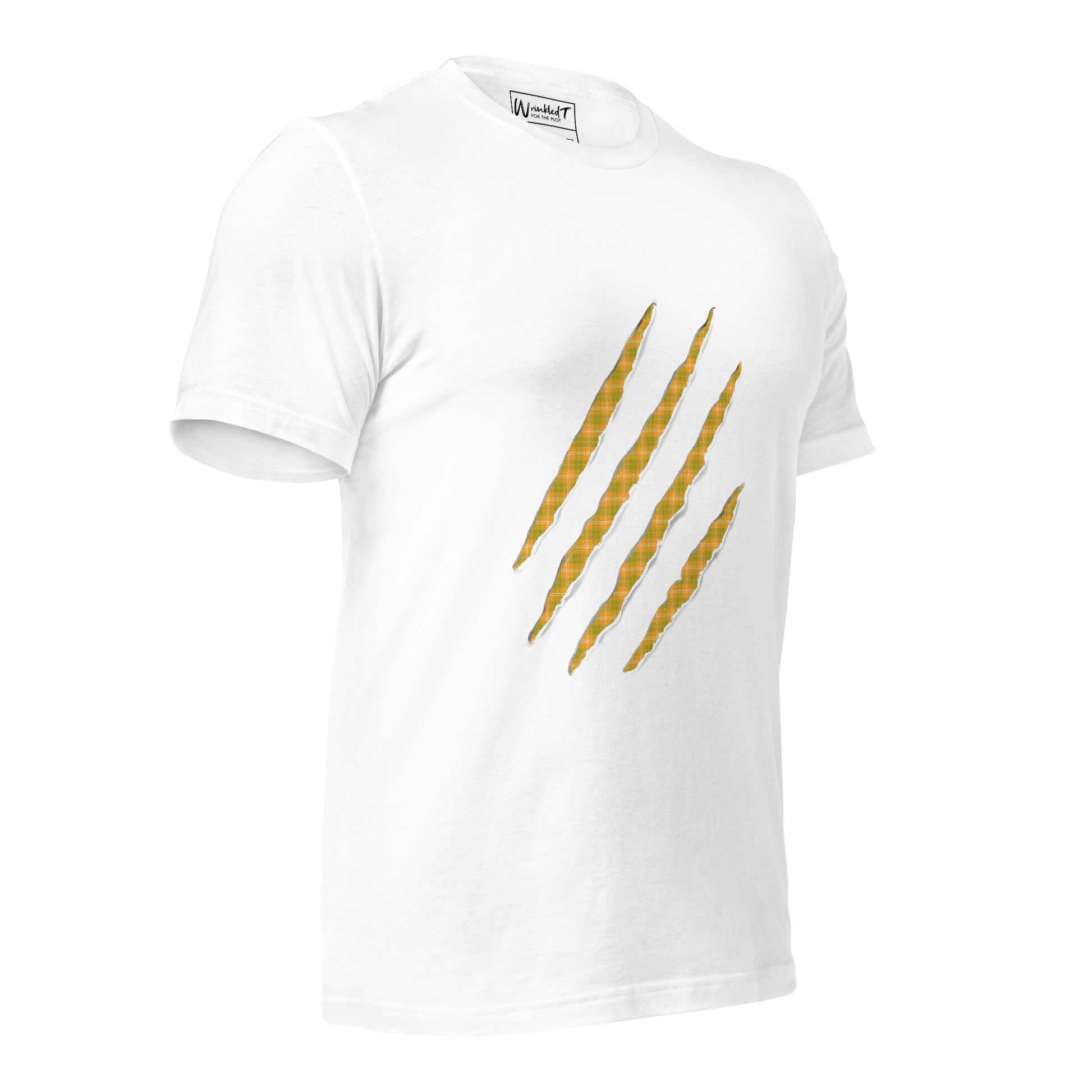 unisex claw t-shirt orange and green